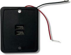 VMDLKB close-up of dual USB-A ports highlighting easy device access and durable finish