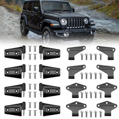 VODCACA front packaging showing full 16-piece hinge kit and bolts for fast replacement