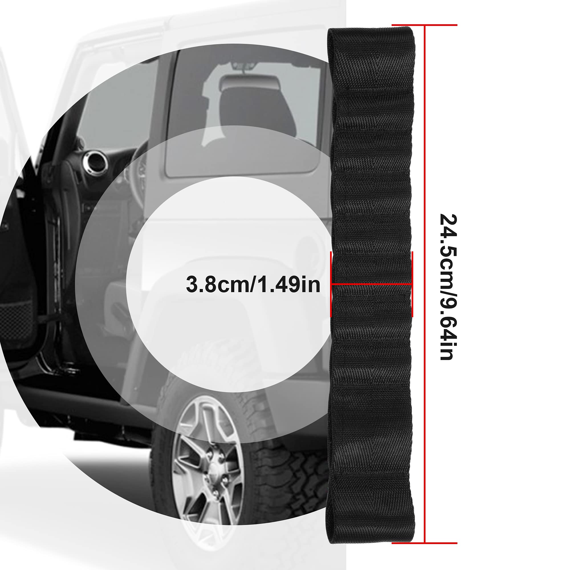 VOFONO sewn adjustment pockets detail for tailored door width fit benefit