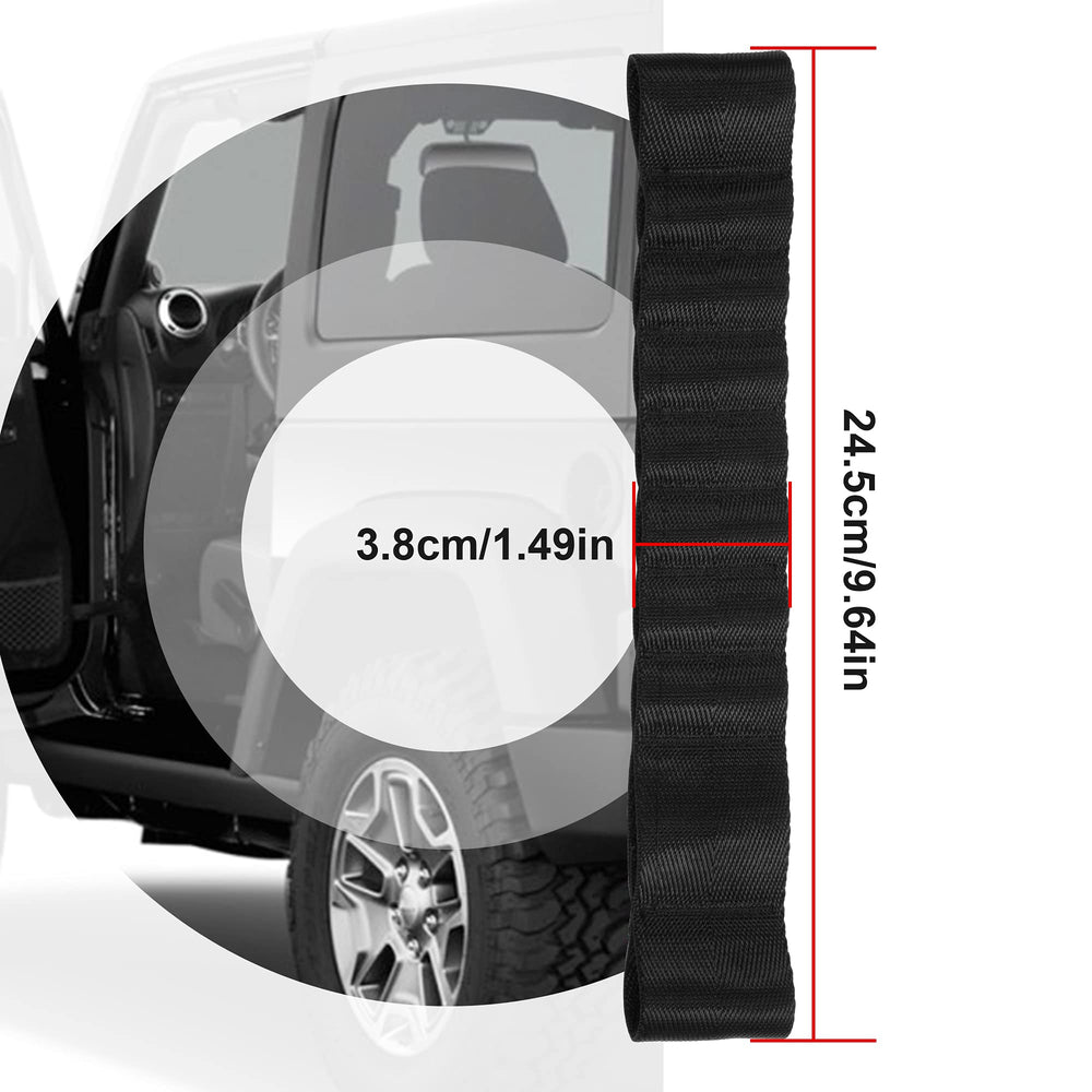 VOFONO sewn adjustment pockets detail for tailored door width fit benefit