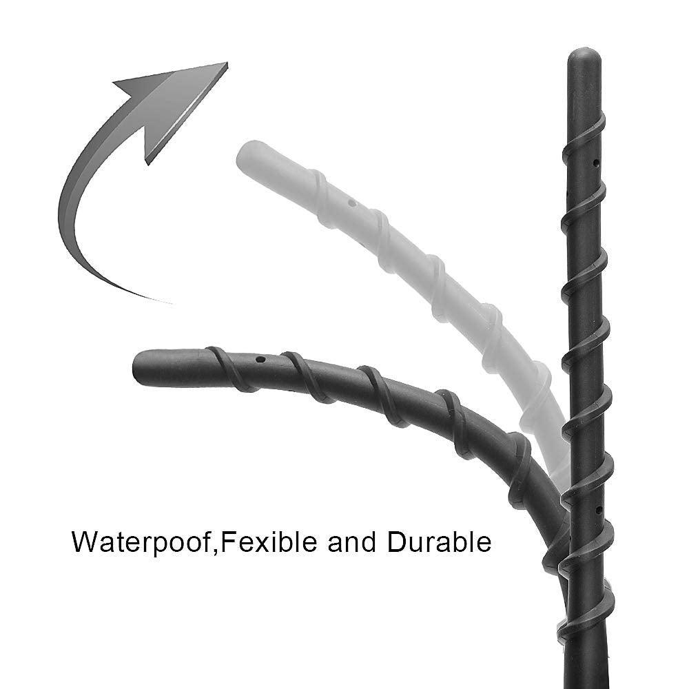 VOFONO antenna next to ruler showing 7-inch scale and compact styling benefit