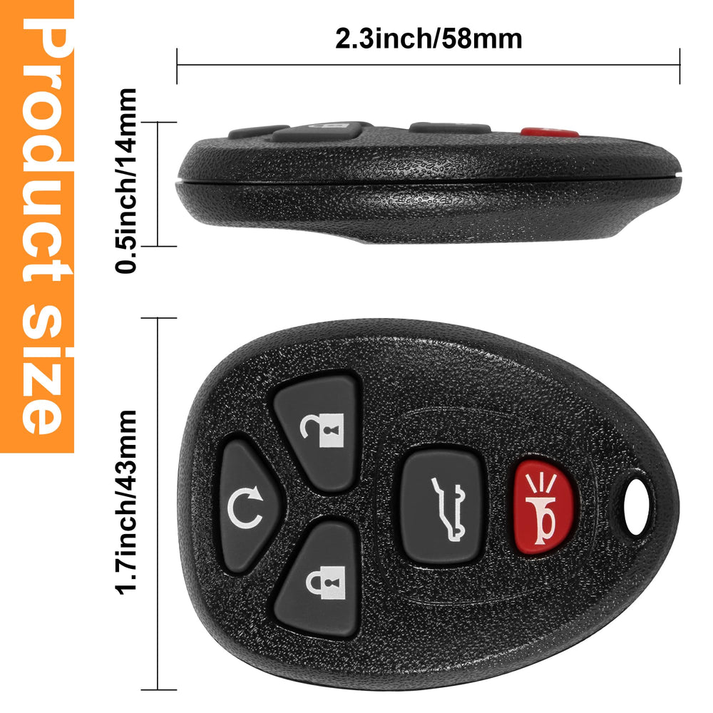 VOFONO next to car key for scale showing compact, OEM-sized replacement