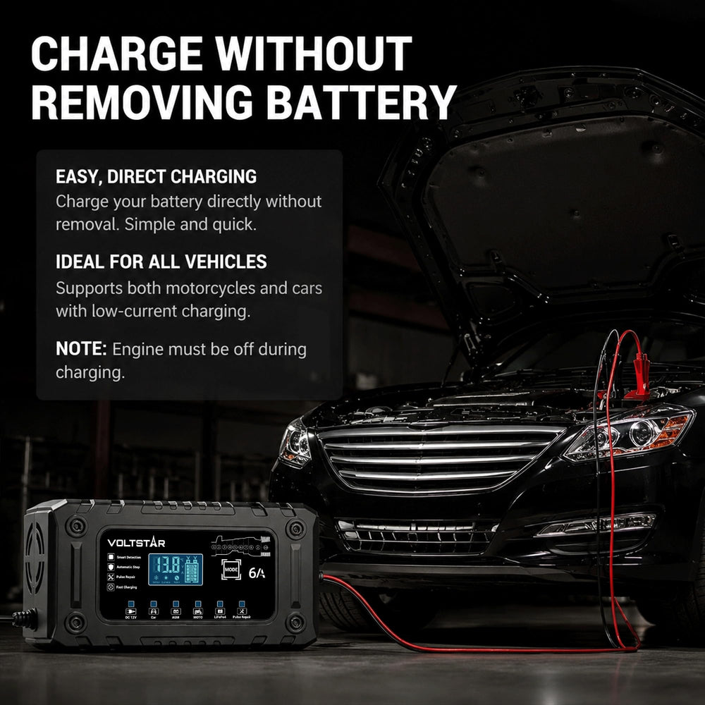 Voltstar held in hand to show compact size for easy storage and transport