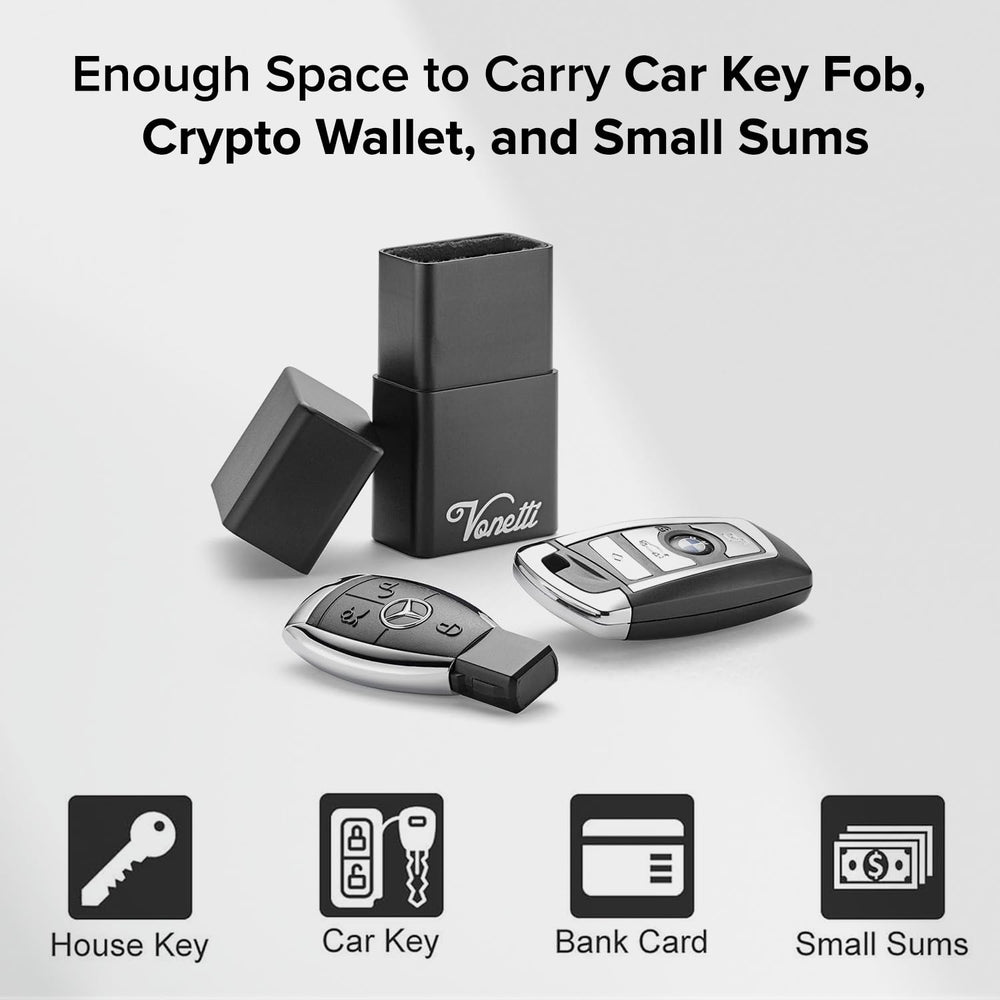 VONETTI soft interior lining detail protecting key fob from scratches