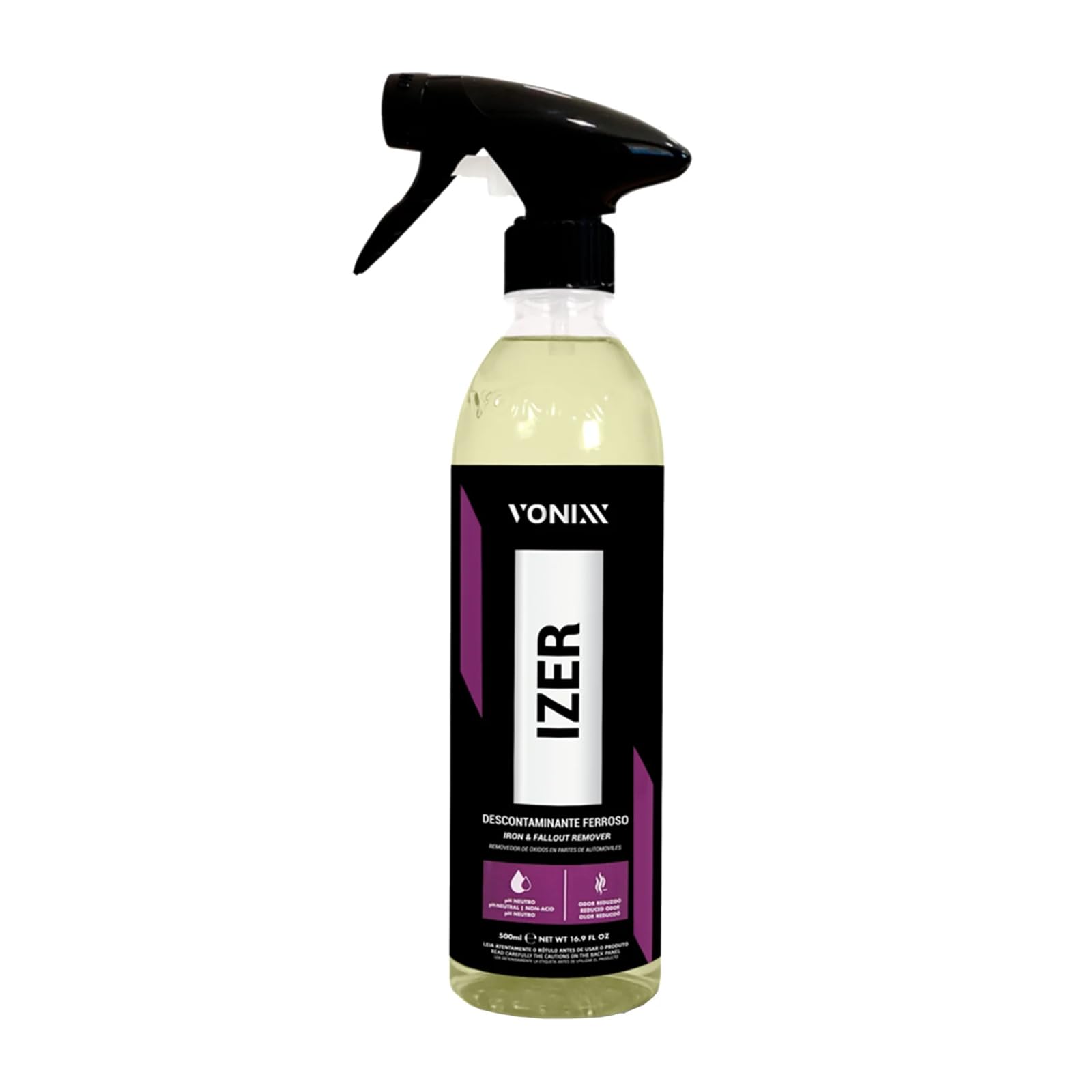 Vonixx Izer front bottle label showing product name and 16.9 oz size for clear identification and benefits