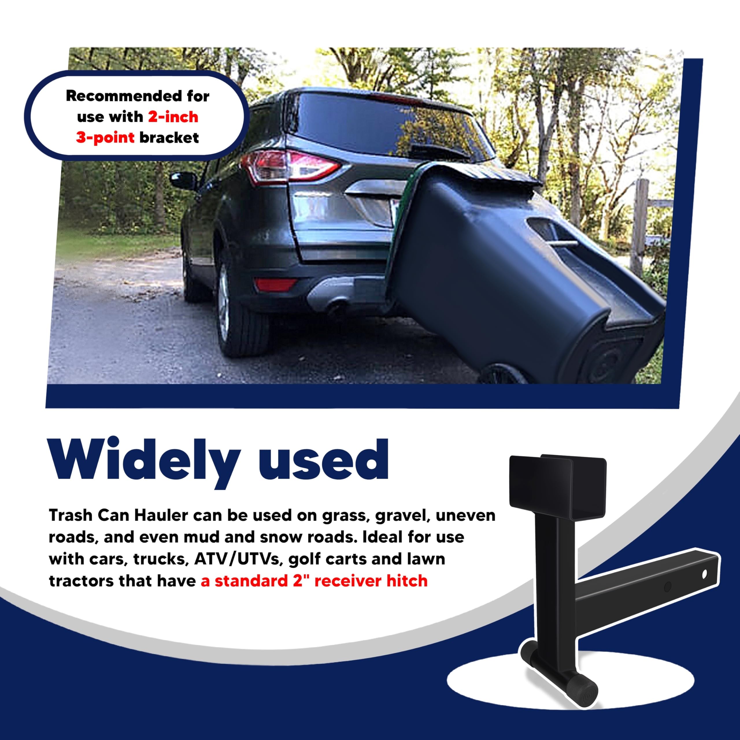 VONLX attaching trash can to grabber for hands-free hauling
