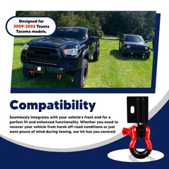 VONLX bracket installed on Toyota Tacoma front demonstrating bolt-on fit and accessibility