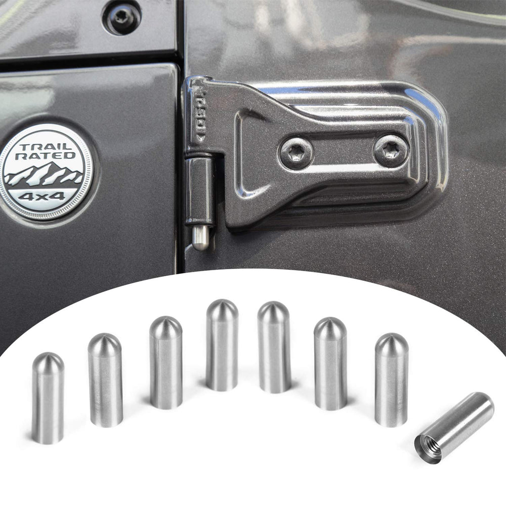 Voodonala front view of 8-piece hinge guide kit showing components and benefit of protection