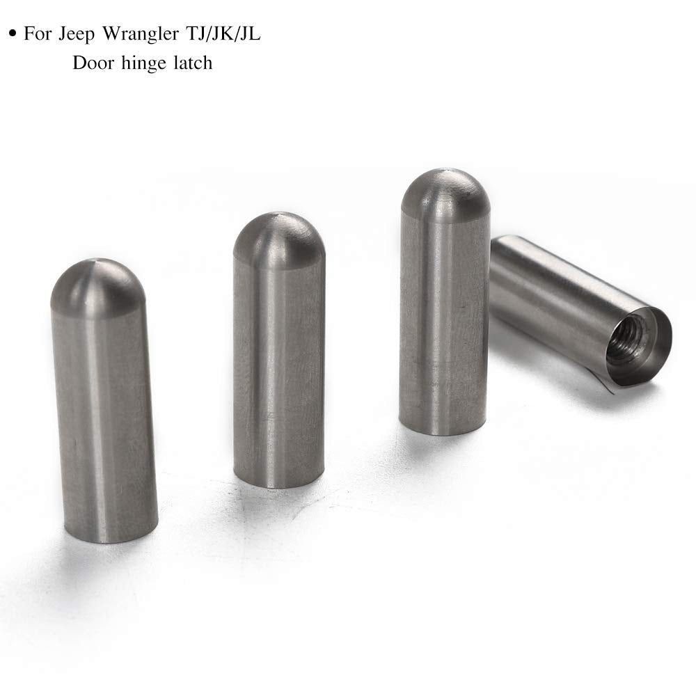 Voodonala installed on a Jeep hinge illustrating smoother door alignment benefit