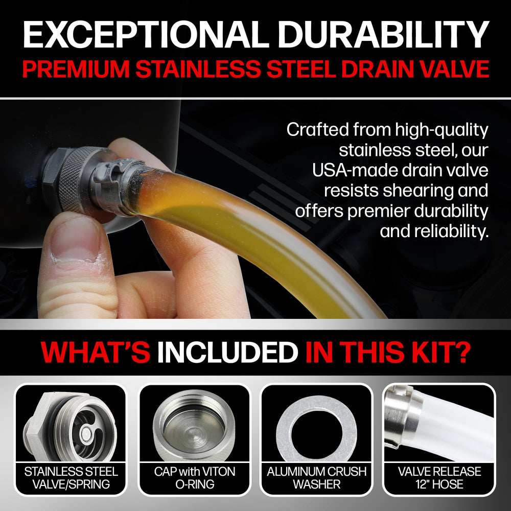 Votex aluminum crush washer shown separately, benefits secure leak-free seal