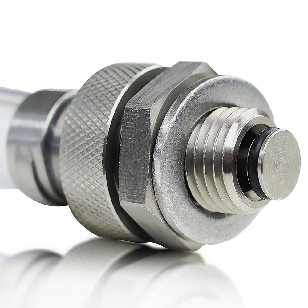 Votex front view of plug showing parts and brand, benefits tidy oil changes
