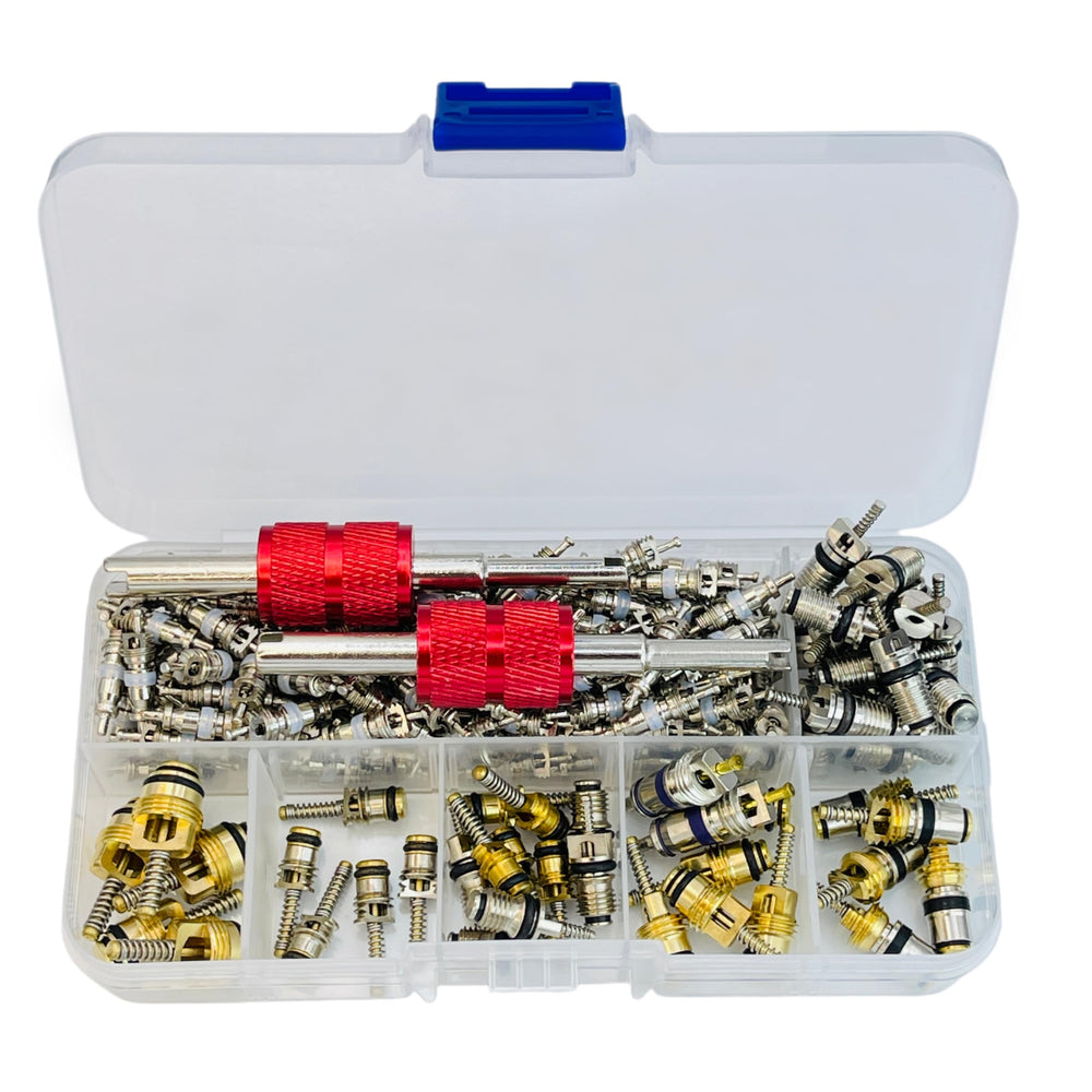 VOTNMIC kit next to vehicle parts for scale showing complete supply for multiple jobs