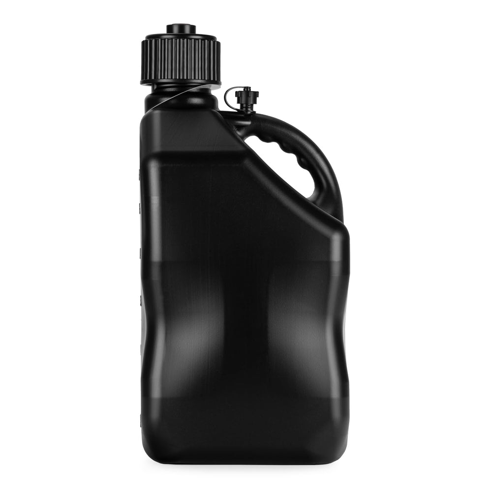 VP Racing closeup of cap and spout for controlled pouring and spill reduction