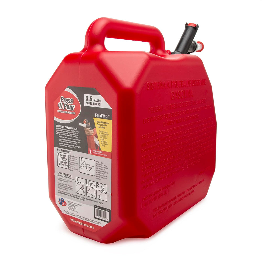 VP Racing wide base close-up reducing tip-over risk and increasing stability