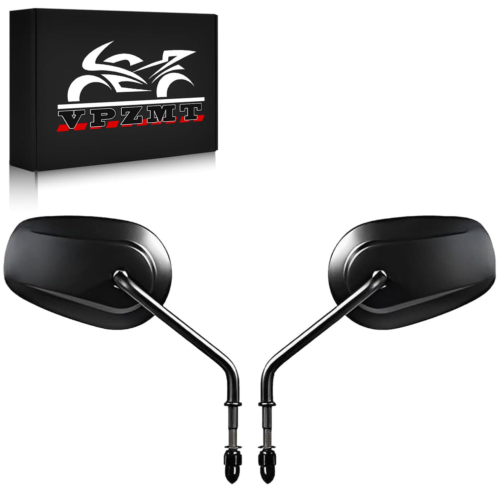 VPZMT black teardrop front view showing sleek profile and improved rear visibility