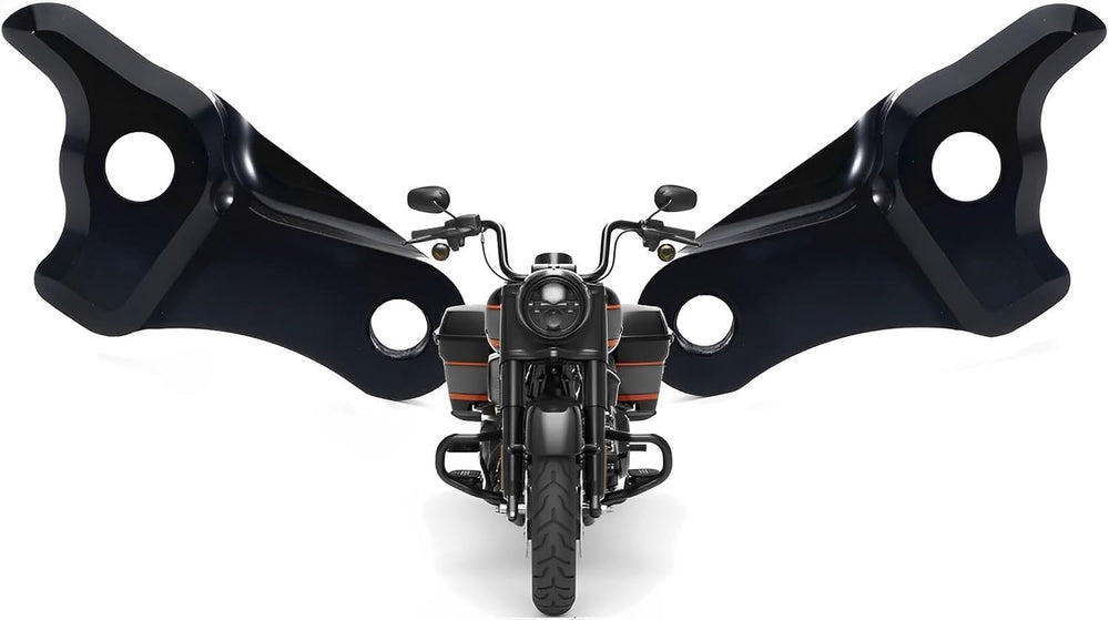 VPZMT mounted on Harley Touring demonstrating lowered stance benefit