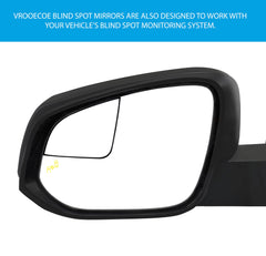 VrooeCoe installed on Toyota Tacoma side mirror demonstrating wider view benefit