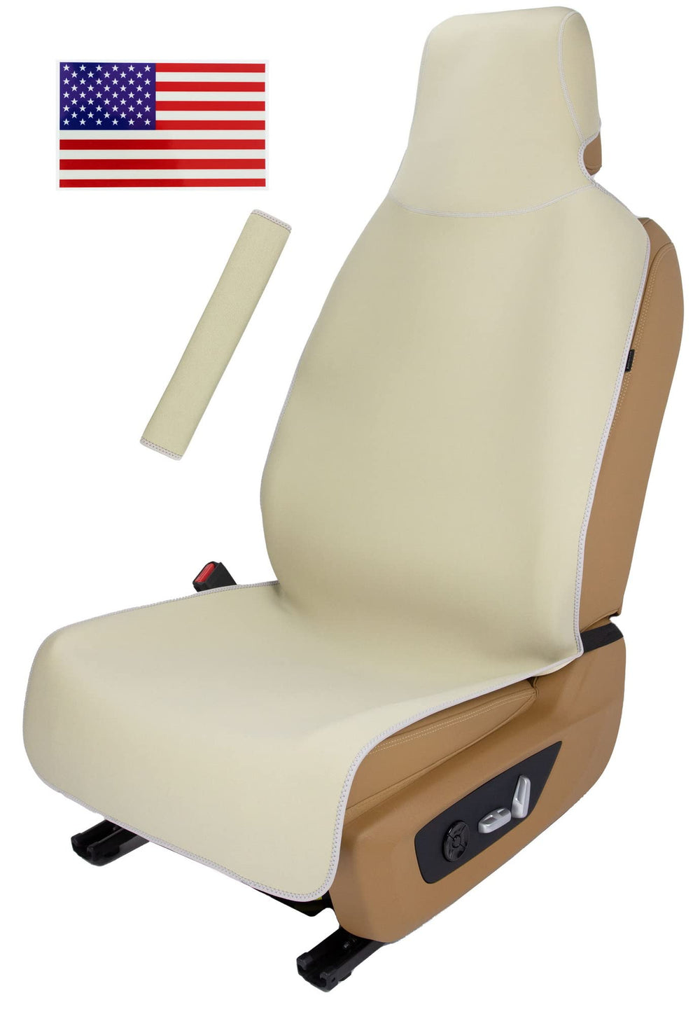 VSHIELD front seat cover full view protecting upholstery