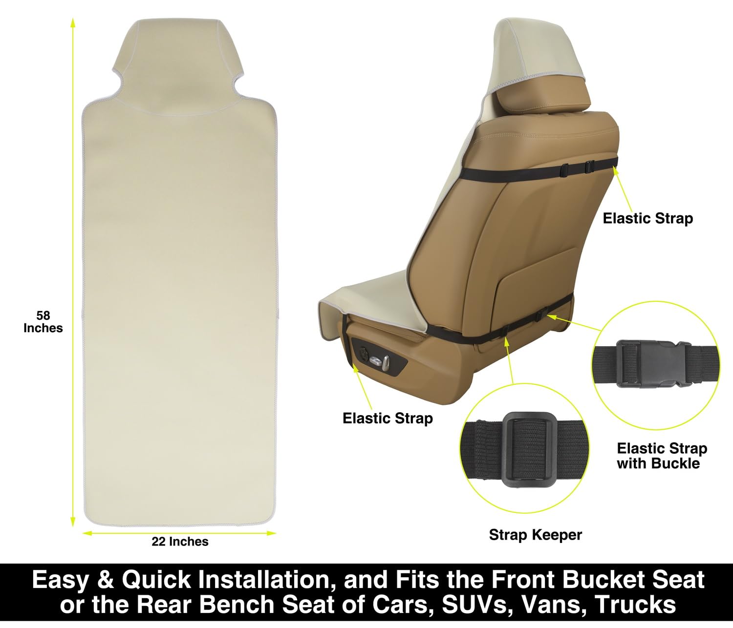 VSHIELD anti-slip backing detail keeping cover secure