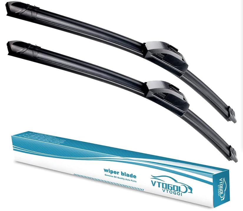 VTOGOI front view of packaged 26 and 19 inch blades showing sizes and fit