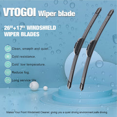 VTOGOI blade installed on windshield improving visibility while driving