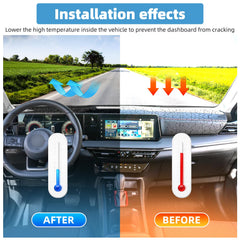 VTVWNM dash cover installed in Nissan Kicks improving driver visibility benefit