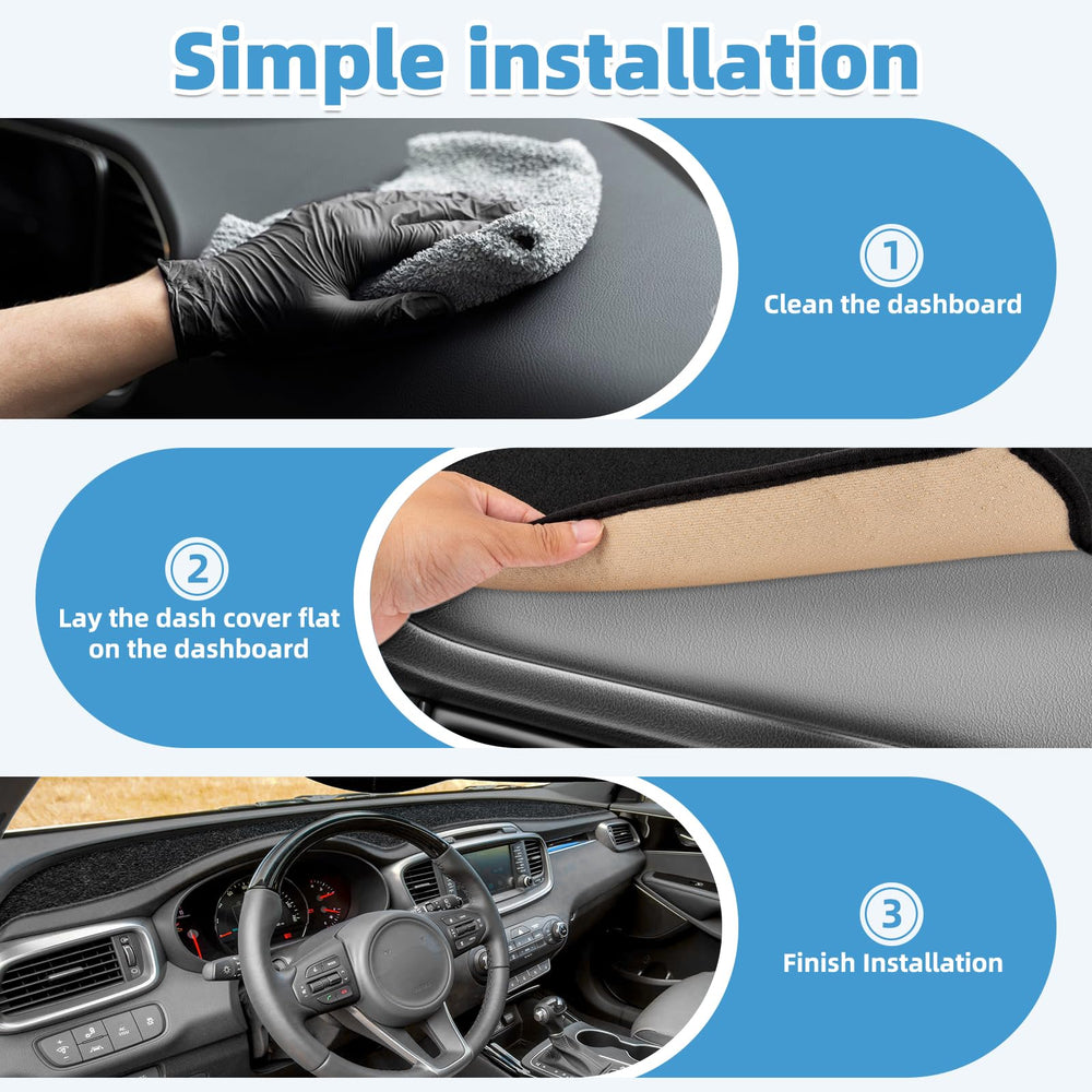 VTVWNM underside silicone grip pattern securing mat during driving