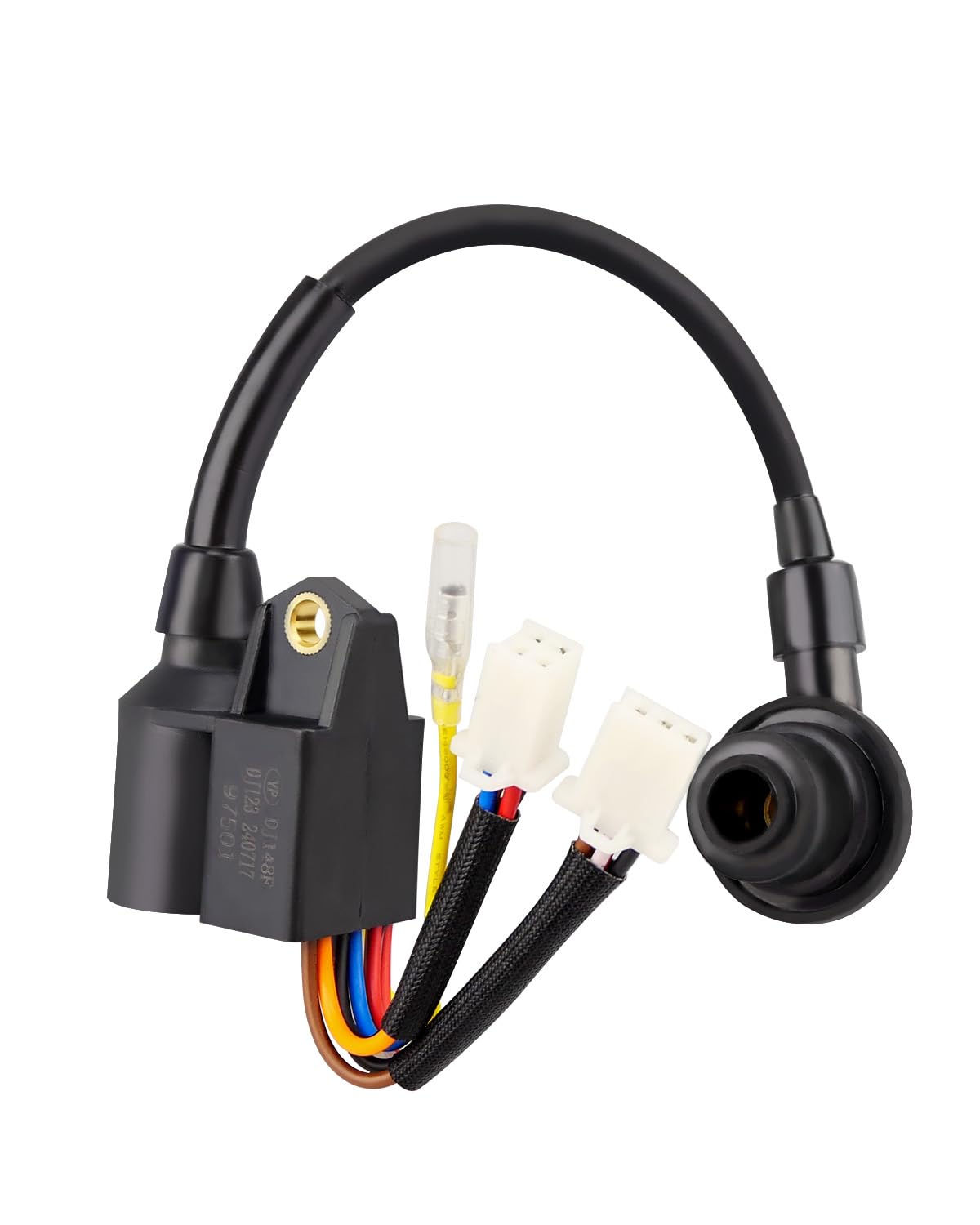 Vudajuley ignition coil front view showing overall shape and fit benefit