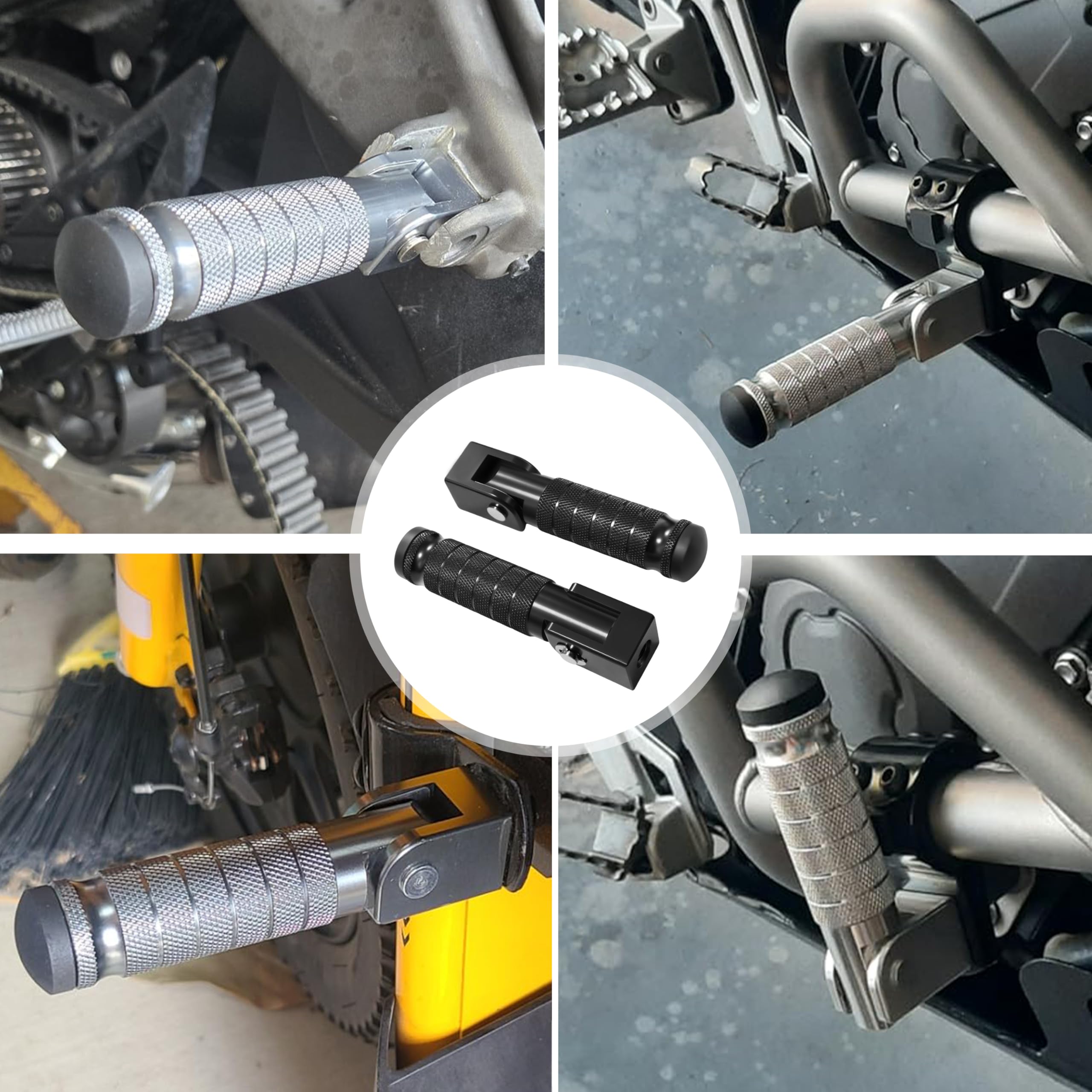 VUOZIP lifestyle shot with rider foot on peg illustrating comfort and grip