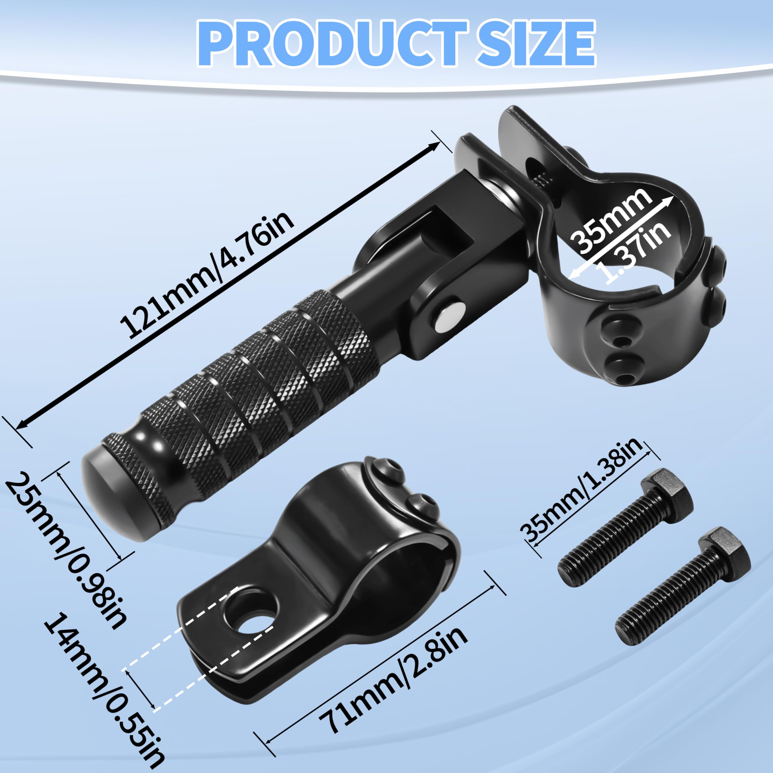VUOZIP pegs next to ruler showing compact dimensions and easy fitment