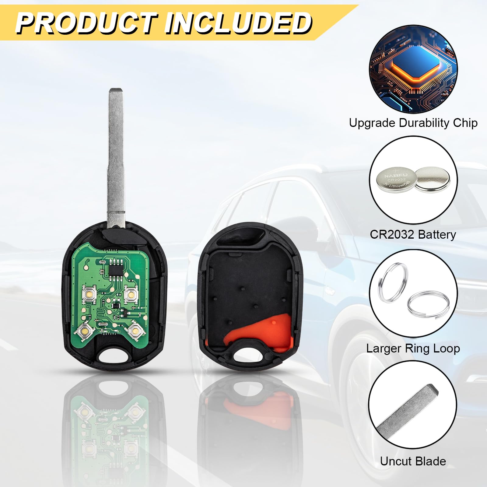 Vurkcy key fob in hand showing compact size and easy portability