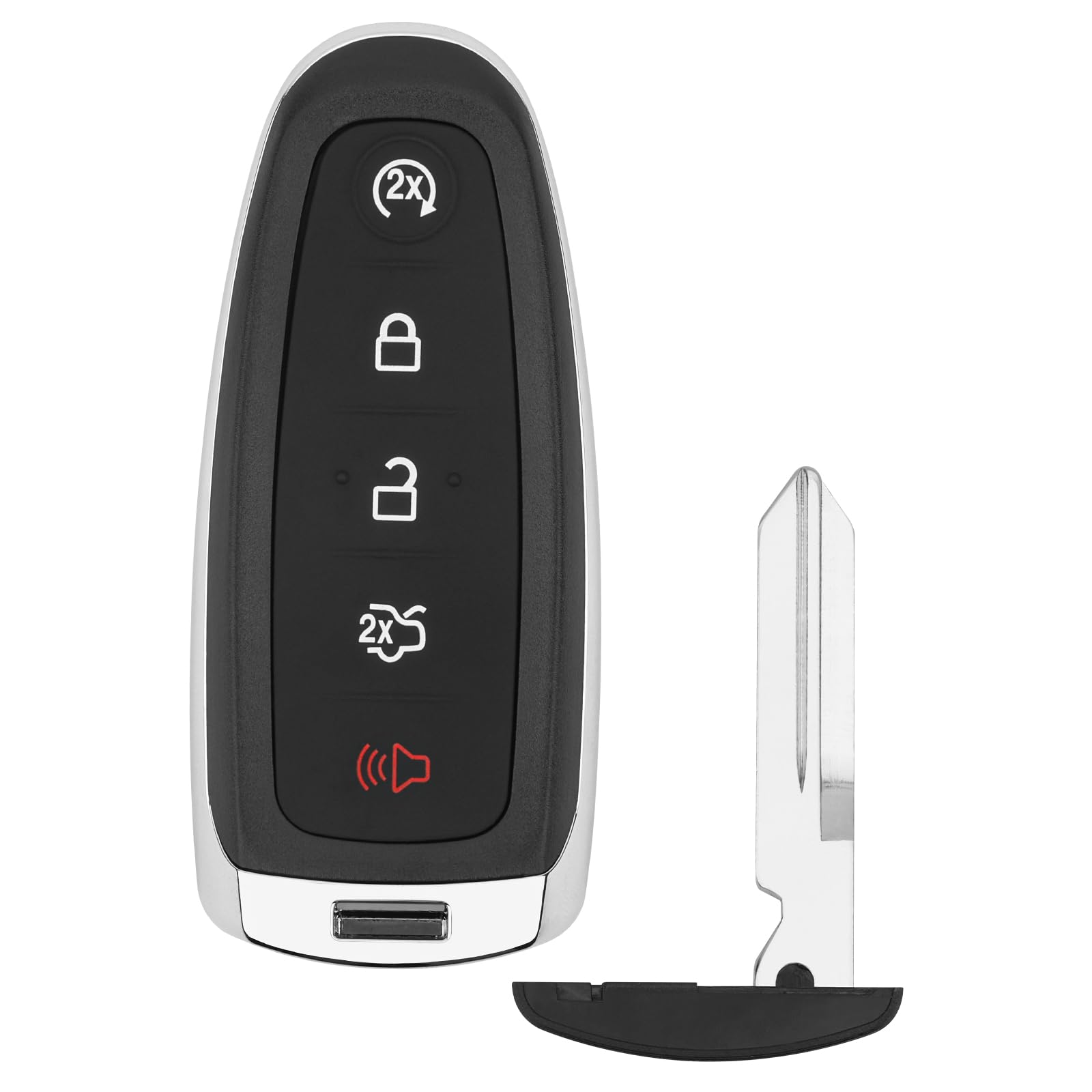 Vurkcy front view of remote showcasing button layout and quick identification benefit