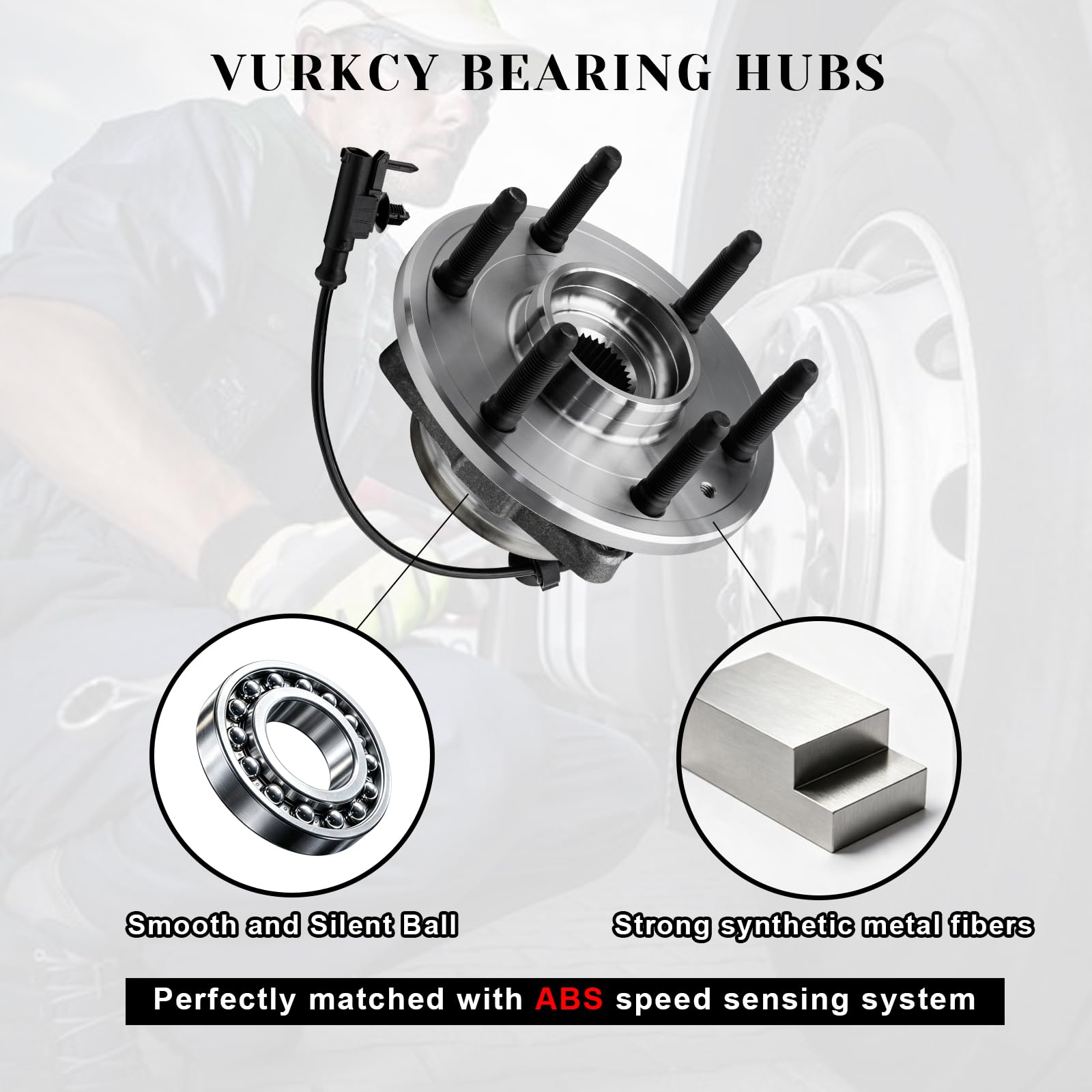 Vurkcy hub front face close-up showing smooth bearing surface