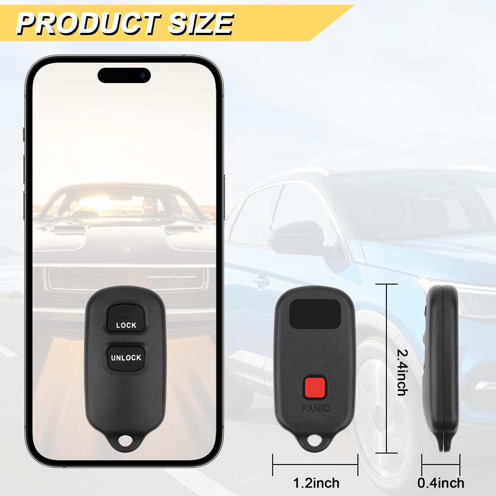 Vurkcy remote held in hand demonstrating comfortable grip and scale