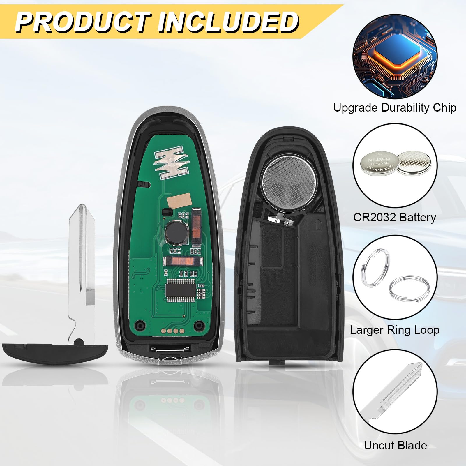 Vurkcy key fob in driver lifestyle setting showing effortless remote control benefit