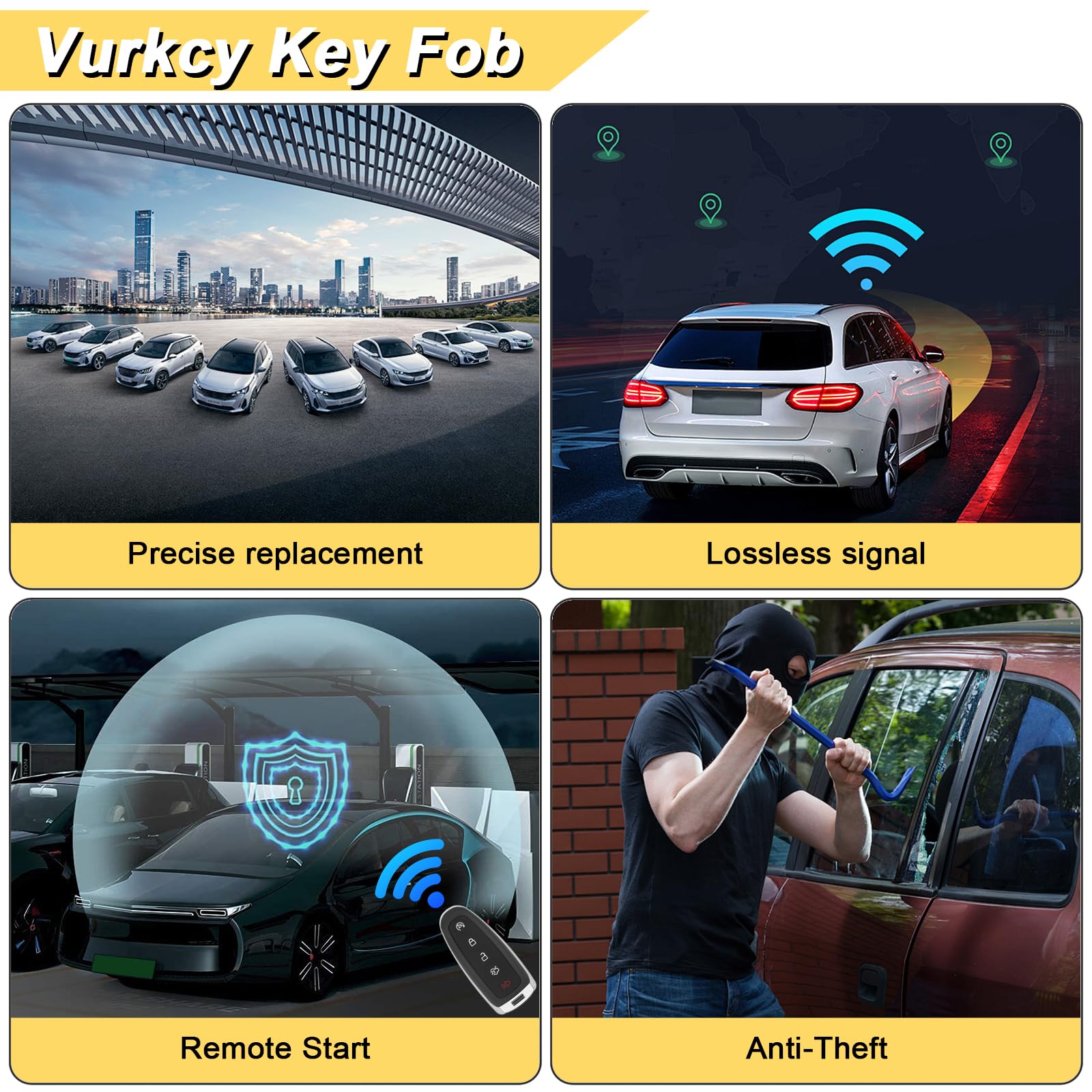 vurkcy key fob on a car dashboard highlighting restored remote convenience