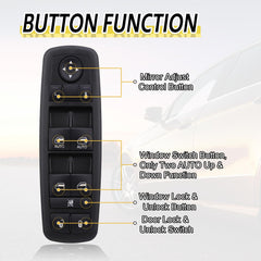Vurkcy switch installed in door panel demonstrating plug-and-play replacement benefit
