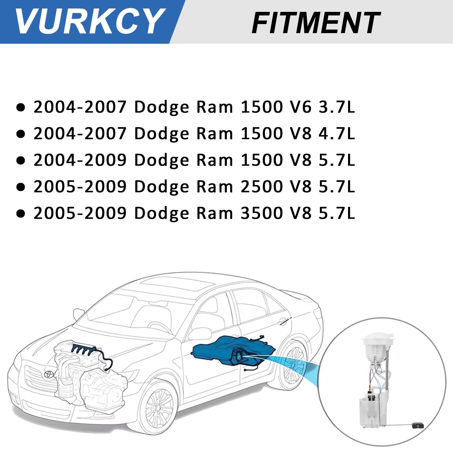 Vurkcy top view of electrical connector highlighting OEM-style fit and easy hookup