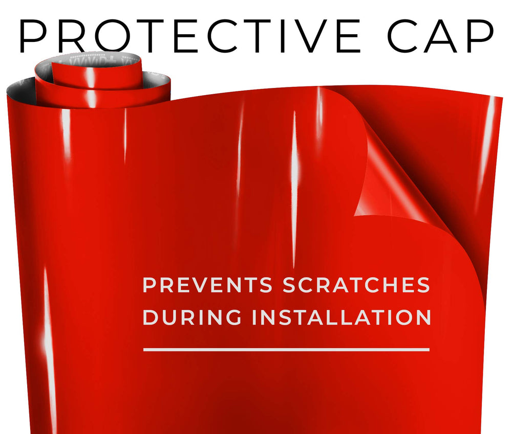 VViViD Racing Red being applied to panel demonstrating easier installation and clean results