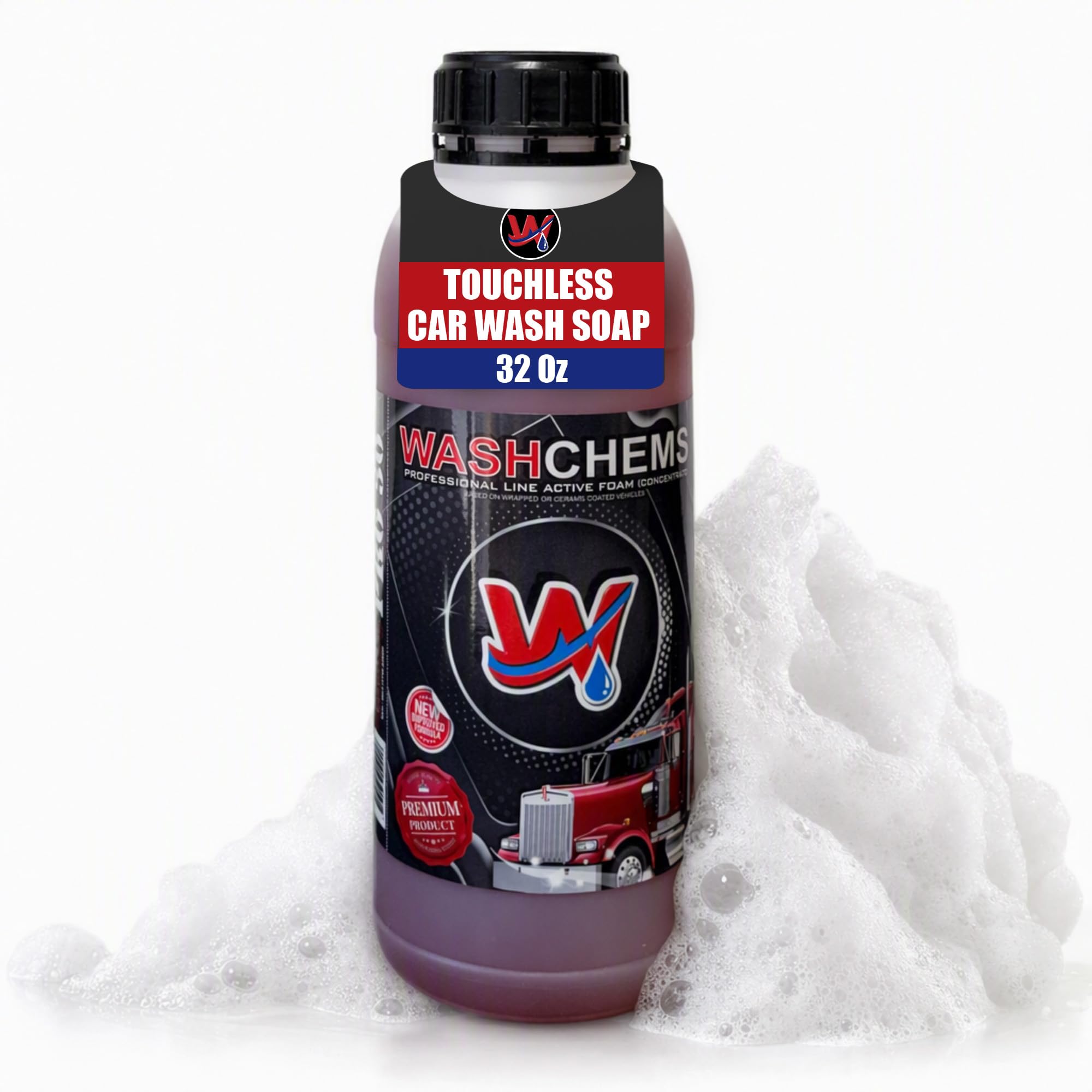 W Pro50 front label on 32 oz bottle showing product identity and strength benefit