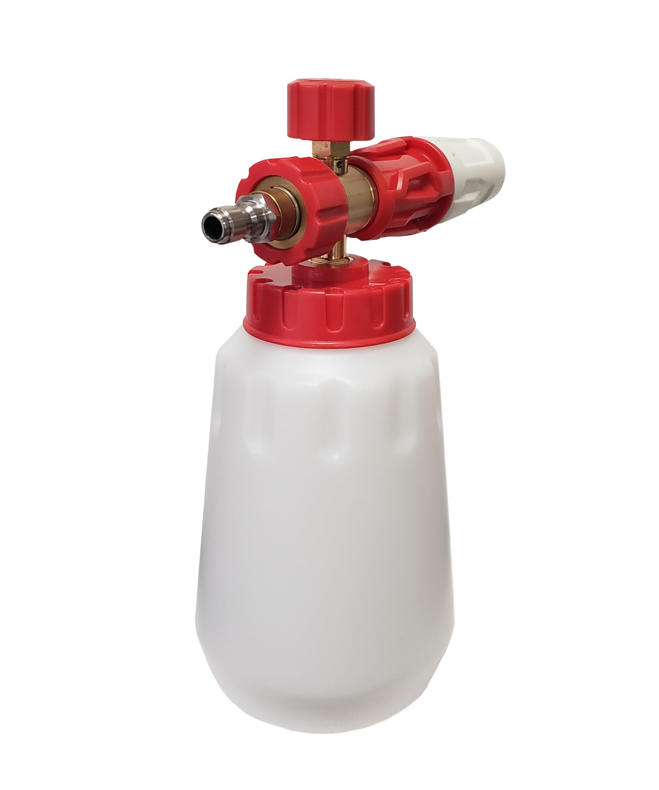 W Wash Chems nozzle orifice closeup producing dense foam for better cling