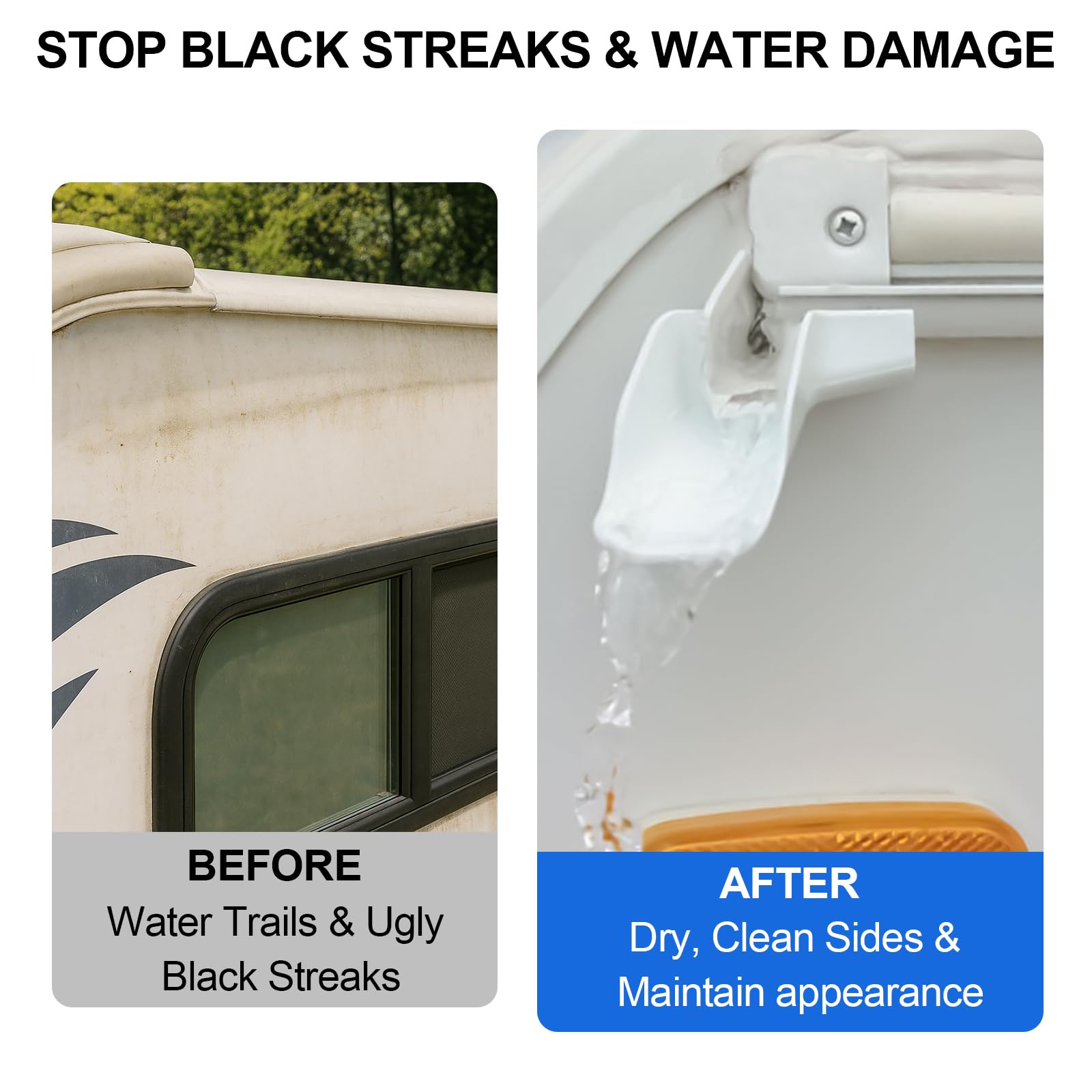 Wadoy close-up of higher splash guard showing improved drainage control and reduced splashing