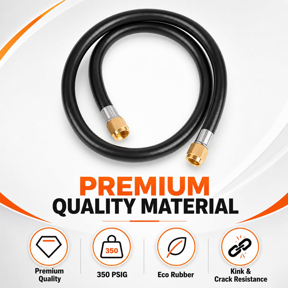 Wadoy hose bending to show flexible material that prevents kinks in tight spots