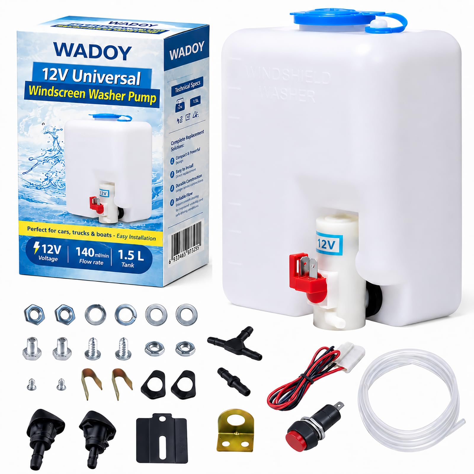 Wadoy front view of tank and pump showing complete replacement benefits