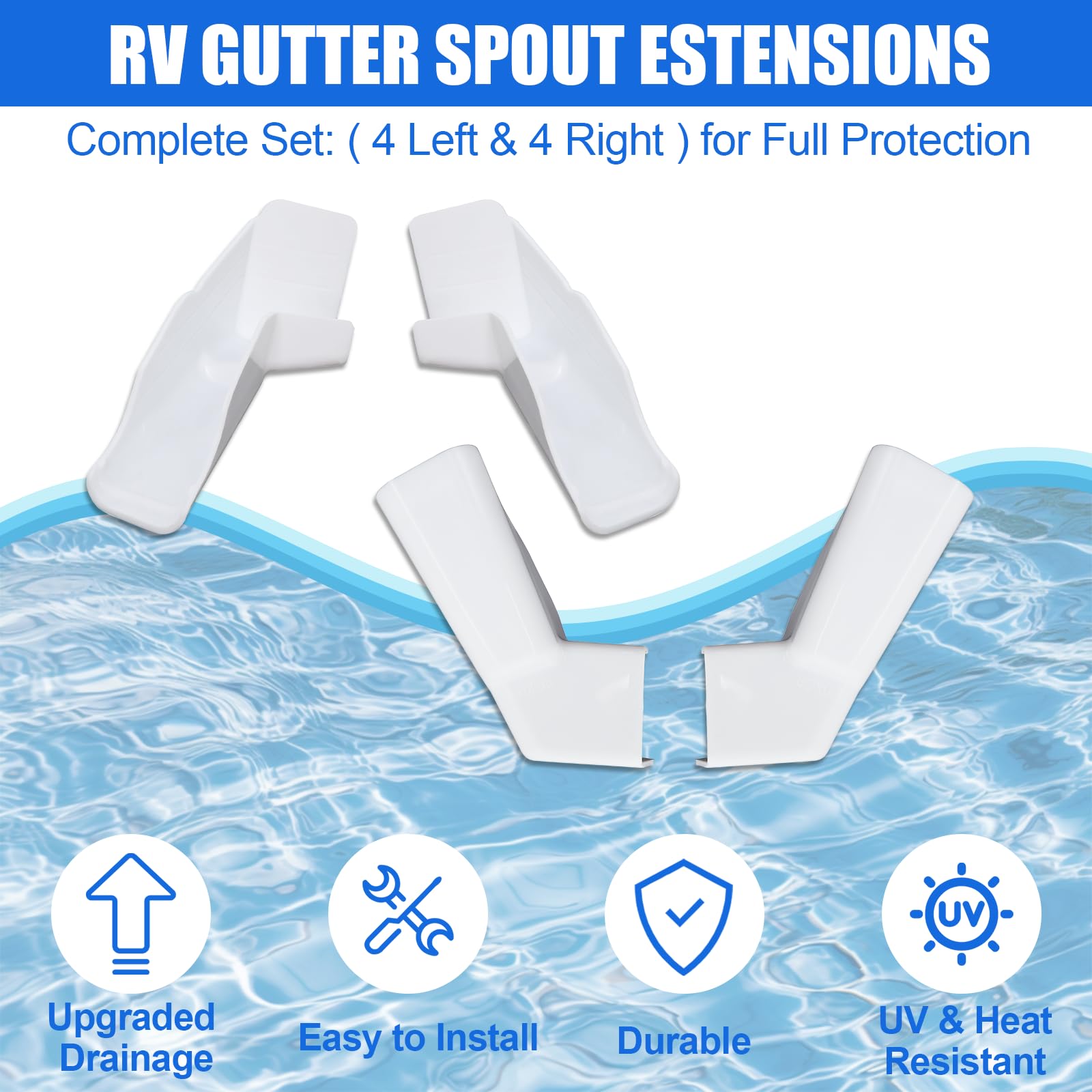 Wadoy on RV at campsite demonstrating protection and cleaner exterior between washes