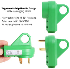 Wadoy pull-handle detail offering easier plug and unplug leverage