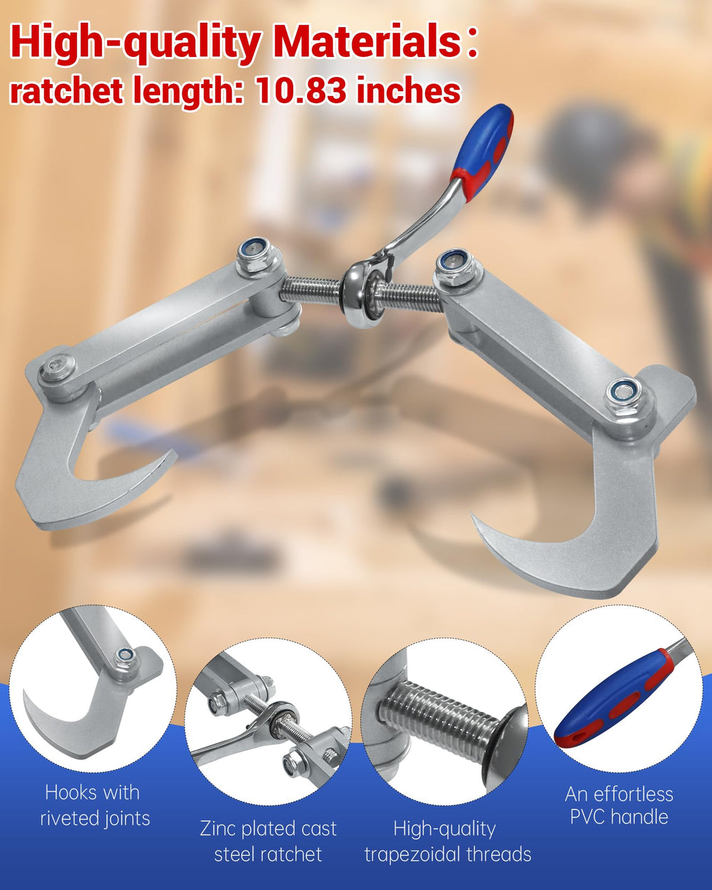 WADYDZMFCF PVC handle and trapezoidal threads for comfort and long-term strength