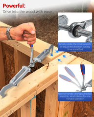 WADYDZMFCF long ratchet lever detail showing extra torque and easier alignment