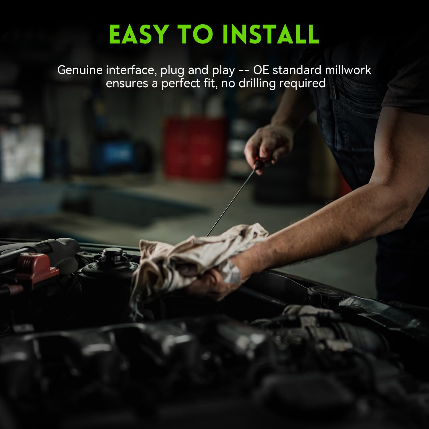 WAGSON alternator installed in engine bay illustrating direct-fit replacement benefit