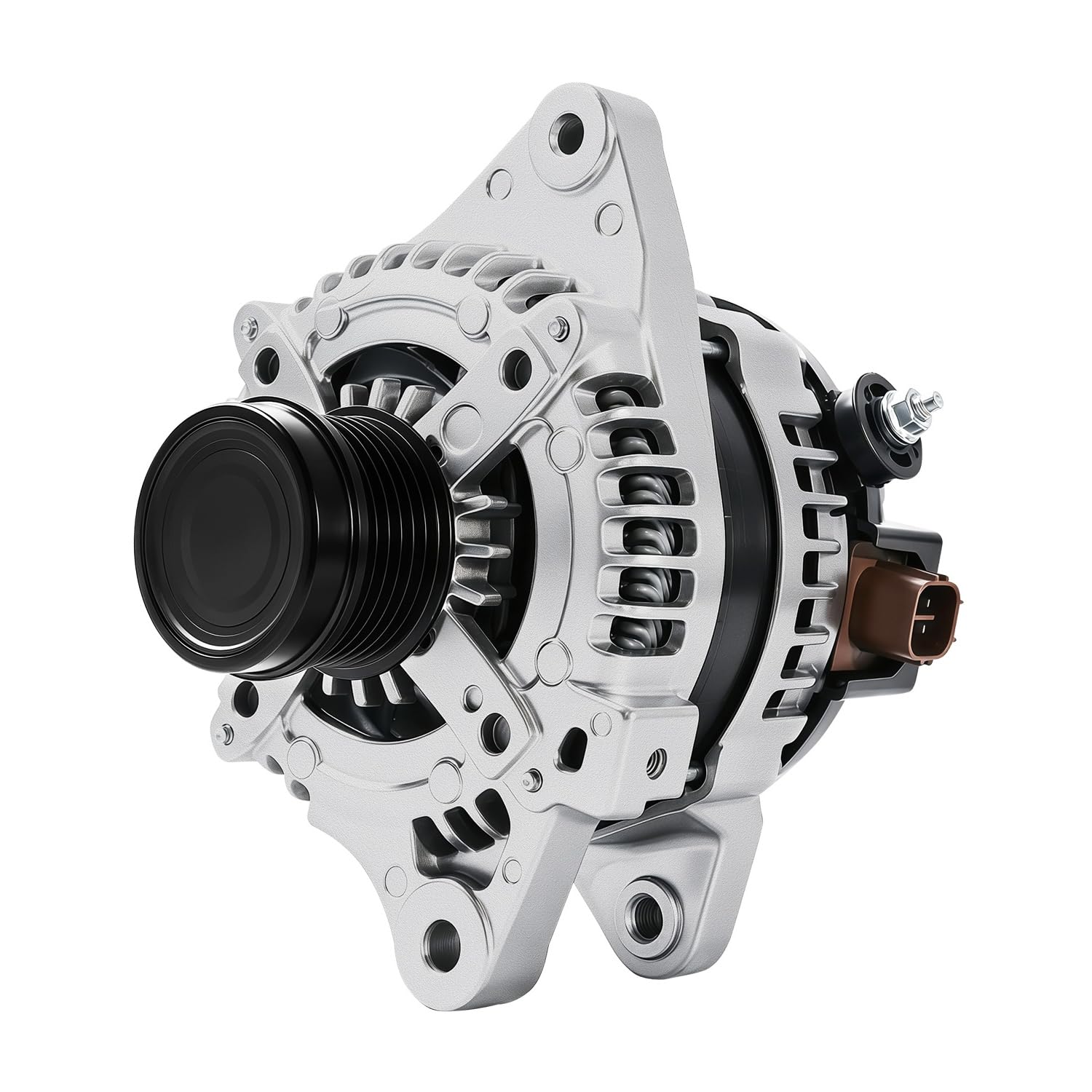 WAGSON alternator front view showing mounting and pulley, reliable fit